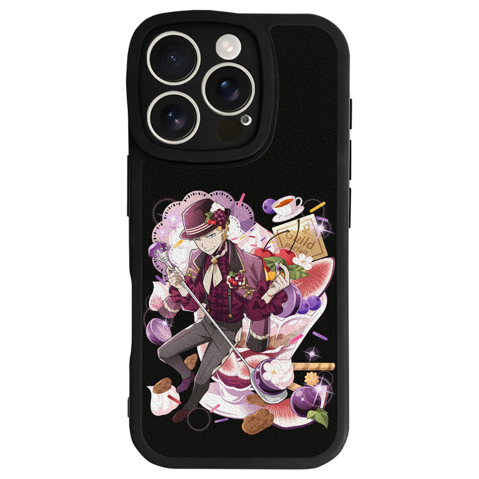 （画像用） 文豪ストレイドッグス Bungo Stray Dogs 【iPhone 16シリーズ対応】シリコンスマホケース（レザー調） 材質：シリコン